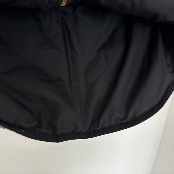 J Crew Quilted Herringbone Full Zip Vest Down Filled Black White Size XXS Women - Picture 8 of 11